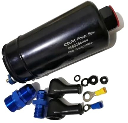 Hochleistungs-EFI 400LPH Inline-Kraftstoffpumpe 0580254044 0580 254 044 Ethanol-kompatibel E85 Benzinpumpe Benzinhahn