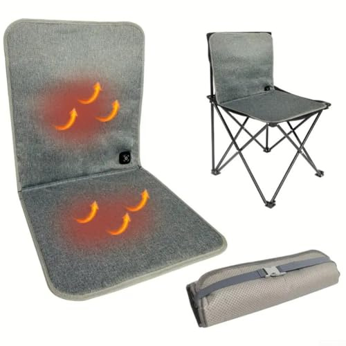 Coussin chauffant USB 12 V pour siège de voiture, avec zones de chauffage indépendantes des hanches et du dos, 3 réglages de température réglables, arrêt automatique de sécurité