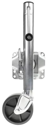 NYTFHMS Boat Trailer Jack - Bolt-On Swivel Tongue Jack, Folding Jockey Wheel Support, with 15Cm Wheel, Rotating Trailer Jockey Wheel, Vertical Load 450Kg, for Boat, Mo,6in wheel/450kg