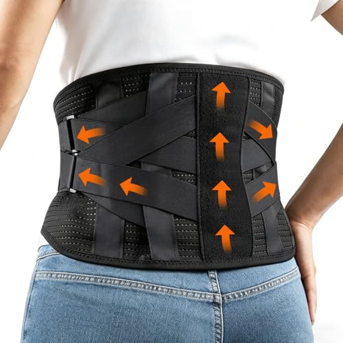 lulir Faja Lumbar Cinturon Lumbar Faja Ergonómica Trabajo Diario Unisex L