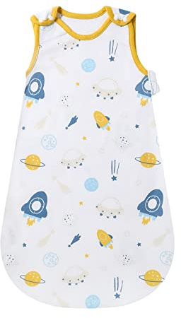 Mosebears Gigoteuse d'été pour bébé, Couverture Lavable 0,5 Tog pour Filles et garçons, Couverture Portable sans Manches (Ship, 18-24 Mois)