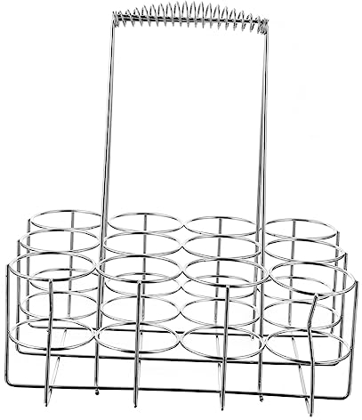 Amosfun Remote Beer Crate Beer Basket for Bottles Metal Frame Holder for Outdoor Bbqs and Parties