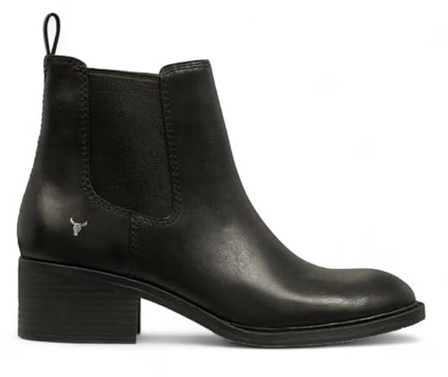 Windsor Smith Womens Black Classic Leather Ankle Chelsea Boots - Replace