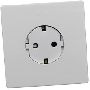Schuko 230 V uttagsbas i vitt – perfekt för säkra och effektiva elinstallationer