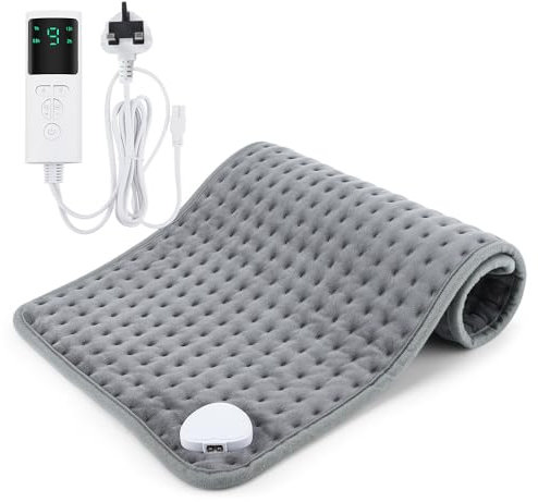 Heat Pad for Pain Relief – Fast-Heating Electric Heating Pad with 9 Heat Levels & 4 Auto-Off Timers | Full Body Relief for Back, Period Cramps, Neck & Shoulder | Safe & Machine Washable & Easy to Use