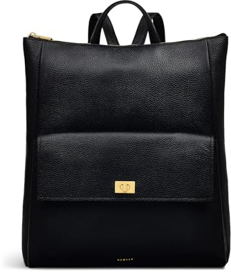 RADLEY London Brook Avenue Women's Leather Large Ziptop Backpack, Black