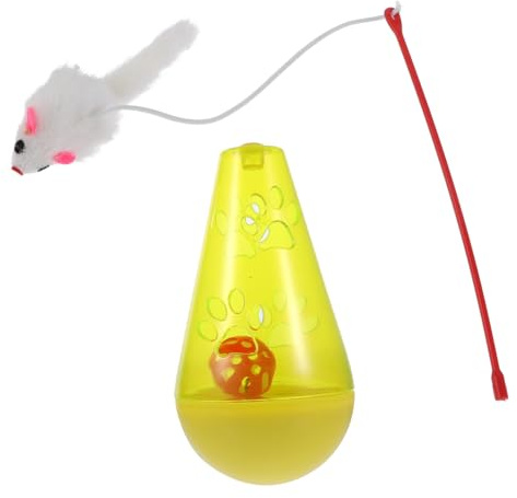 BELLIFFY Automatic Food Leaker Toy for Cats Tumbler Cat Toys Slow Feeder Design for Kittens to Dispense Treats for Pet Supplies