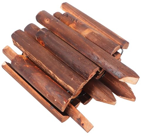 SHINEOFI Clôture de Jardin en Bois Traité Anti-Corrosion Bordure Décorative 20/25 X 120 CM Protection pour Massifs de Fleurs et Potagers Installation en Terre Solide et Résistante aux