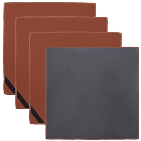 VEGCOO 4 Pezzi Panni in Microfibra Doppio Lato, 30x30cm Strofinacci da Barista Riutilizzabili, Panni in Microfibra Senza Aloni per Macchine da Caffè Finestra Specchio Vetro Auto, Extra Assorbenti