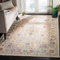 SAFAVIEH Traditionell Teppich für Wohnzimmer, Esszimmer, Schlafzimmer - Illusion Collection, Kurzer Flor, Creme und Lila, 122 X 183 cm