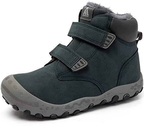 Mishansha Bottine Enfants Hiver Chaussure Neige Fille Fourrees Bottes Hiver Garçon Chaussure Boots Randonnée Apres Ski Bleu,GR.34