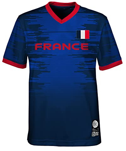 Official 2023 Women's Football World Cup Youth Team Shirt, France, Blue, 12-13 Years