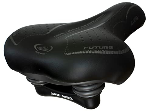 Montegrappa Future Lady 1900 cykelsadel med Elastomers City Bike Färg Svart