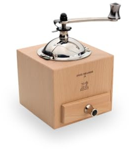 Peugeot - Roellinger Pepper Mill 13 cm - Inspired by The Traditional Crank Mill with Drawer - Classic Grind Setting - PEFC-Certified Wood - Made in France - Natural Color