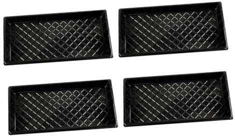 ANDRESLAD 4pièces Plateau De Culture Transparent pour De Plantes pour Jardinage Intérieur Et Éducation Enfantine