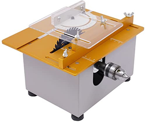 Sega circolare da tavolo con 4 lame, 3000 W, 9000 rpm, sega circolare da tavolo, portatile, di precisione, mini sega circolare da tavolo, per progetti fai da te