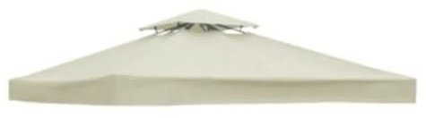 Auvent De Gazebo Couverture supérieure d'auvent de remplacement de 3x3 mètres, tissu de tente à quatre coins pliable, Protection UV, pavillon de Patio, remplacement de la couverture supérieure d'auven