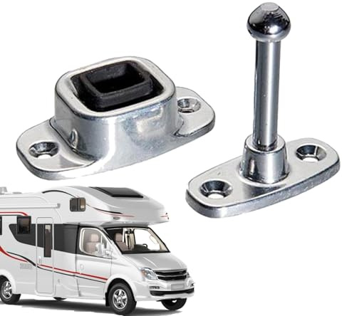 Porte Catch Stop - Poignée anti-rouille - Crochet résistant - Charnière à charnière - Matériel de support stable - Composants de tension d'extérieur durables - Voyage mobile