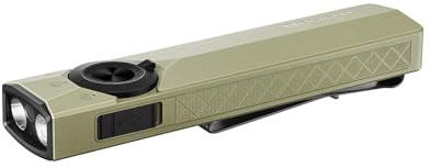 OLIGHT ArkPro Ultra OAL Flat Torch with Multi-Light Sources, Olive Green | 1700 Lumens, O-Aluminium Alloy, Pure Flood, Spotlight, UV, Green Light, Arkbeat, Rechargeable, Inspection, Positioning