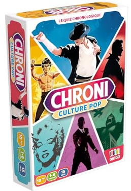 Blackrock Games CHRONI Culture Pop - Kortspel - Brädspel från 10 år - 1 till 6 personer - Pop kultur och tidslinje - ett roligt spel som är idealiskt för vänner eller familj - on The go Edition
