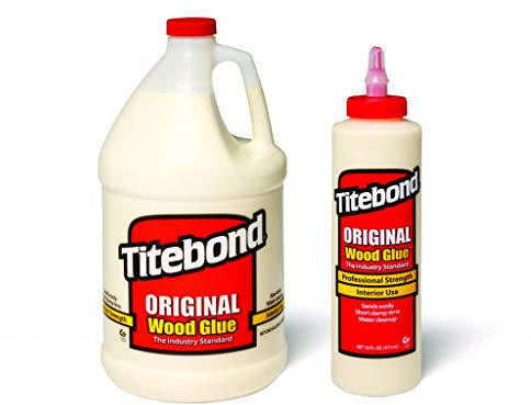 Titebond Original Wood Glue (1 gallon jug) 3.8L And (16 fl oz) 473ml Bottle