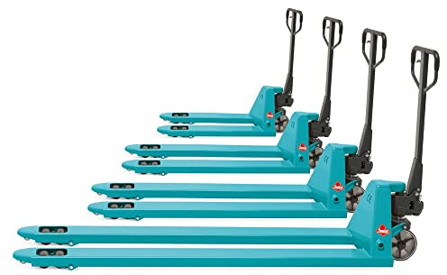 Ameise Hubwagen PTM | 2.000 kg Tragkraft | 1.500 mm Gabellänge | Lenkrad/Gabelrolle aus verschleißarmen Nylon | Einfach-Gabelrollen | Palettenhubwagen