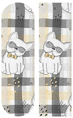 MNSRUU Skateboard-Griffband Hunde Griptape Schleifpapier für Roller, 22,9 x 83,1 cm