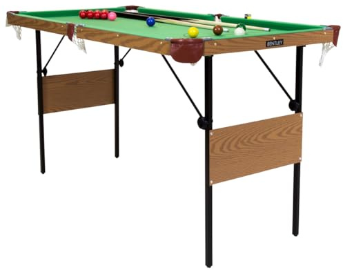 Charles Bentley 4ft 6in Snooker/Pool Table Green Including Balls & 2 Cues