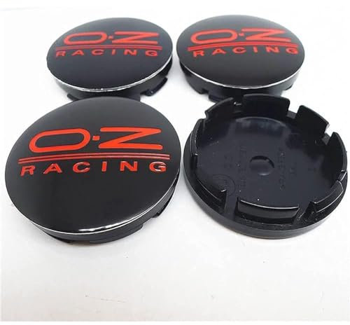 4 Stück Auto Radnabenabdeckung, for OZ Racing 56mm Wasserdicht Staubdicht Nabendeckel Auto Styling Felgen Abdeckung