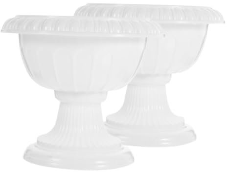 ULDIGI 2pcs European Style Vintage Flower Pot for Wedding Pillar Decorative Plant Holder Succulent Pothos