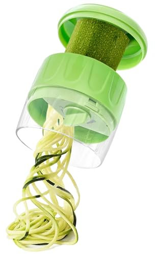 Spiraliseur végétal, gaspilleur de nouilles spiralizer les courgettes | Slicer de légumes Possie-ordinable réglable,Gadgets de cuisine robustes, coupe-canal multifonctionnel Green Manual pour faible g