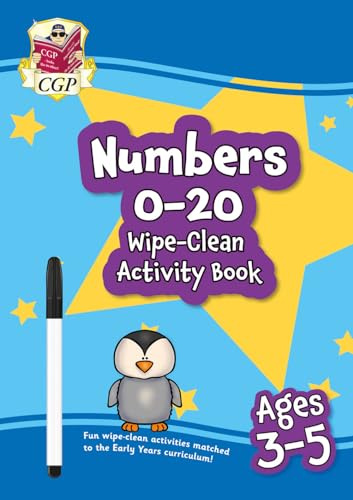 Numbers 0-20 Wipe-Clean Activity Book for Ages 3-5 (with pen) (CGP Reception Activity Books and Cards)