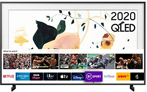 The Frame 2020 65 Art Mode QLED 4K HDR Smart TV with No-Gap Wall Mount in-box