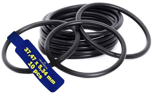 10 Piezas Juego de Juntas Toricas de Goma 37,47 mm x 5,34 mm - Garantía de 10 Años - MONTERAL