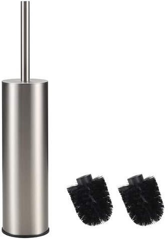 BGL 304, rotondo, in nichel, porta scopino lungo in acciaio inox 304