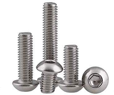 Viti a testa bombata con esagono incassato TBEI in acciaio inox Aisi 304/A2 ISO 7380 - M6x35mm - 20pz