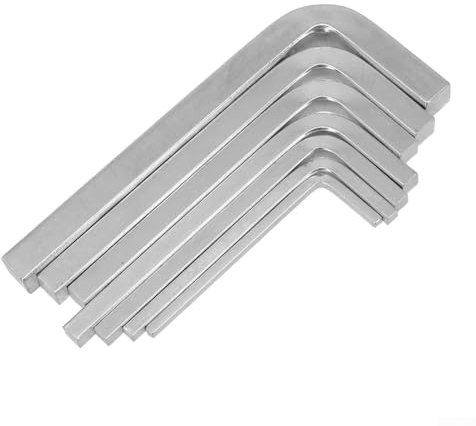 NbgrvB 7-teiliges L-förmiges Schraubenschlüssel-Set zum Anziehen von Vierkantschrauben aus Chrom-Vanadium-Stahl