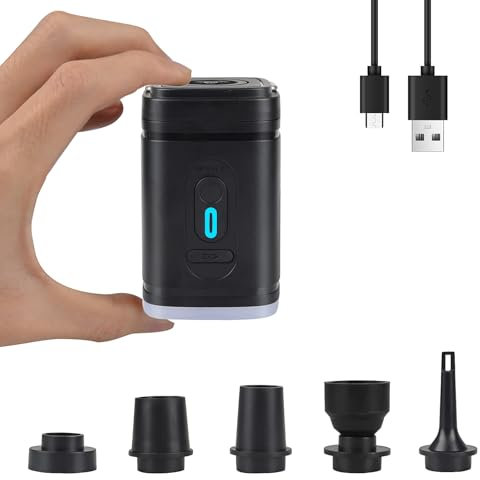 Electric Air Pump, Xndryan 2400mAh Rechargeable Electric Pump Ultra-light Portable Air Pump for Inflatables Pool Floats Air Mattress Swim Ring Vacuum Storage Bags, Inflate and Deflate