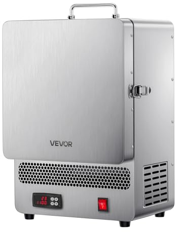 VEVOR Forno Fusione da Tavolo Elettrico da 1500 W, Temperatura Massima 1200 ℃, Acciaio Inox, Forno per Fusione dell'Oro, per Fusione della Cera, Argilla Fai da Te, Tempra dei Metalli
