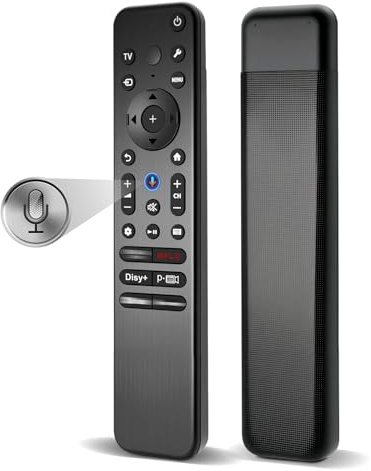 Telecomando di ricambio per Sony Smart TV, telecomando con funzione vocale, compatibile con Sony Bravia XR/K Series 4K HDR QLED OLED Google Smart TVs