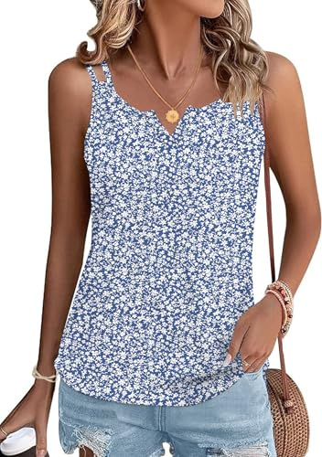PLMOKEN Top estivo a spalle scoperte con spallacci a spaghetto - Donna Top senza maniche con spalline Sexy Top a spallacci Vest Top per la spiaggia, L