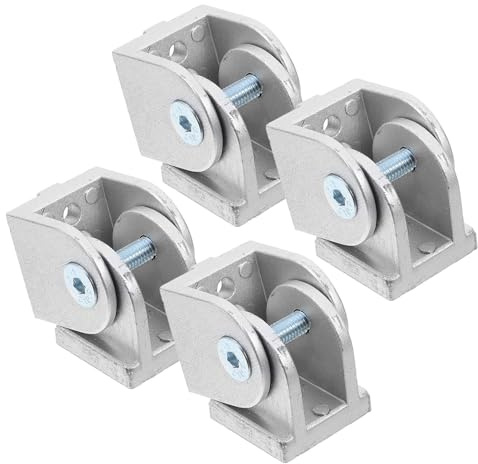 LIFKICH 4pcs Zinc Alloy Flexible Pivot Joint for 3030 Aluminum Extrusion Profile, Metal Aluminum Extrusion Pivot Connector, Industrial Hardware Hinge for Adjustable Rotation
