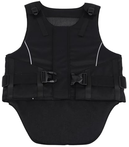 Chaleco Ecuestre Seguridad EVA Espuma amortiguadora Acolchado Chaleco Protector para Montar a Caballo para Hombres Mujeres Arenas de Carreras Montar al Aire Tela Resistente a la (S)