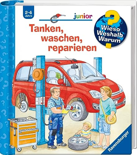 Wieso? Weshalb? Warum? junior, Band 69 - Tanken, waschen, reparieren (Sachbuch ab 2 Jahre - mit Klappen) (junior (2-4 J.), 69)