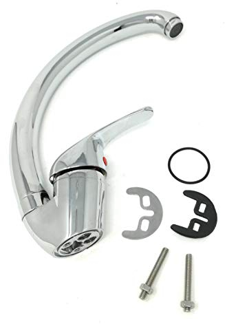 TEMPO DI SALDI Grifo para fregadero de cocina mezclador de caña alta latón cromado mono mando