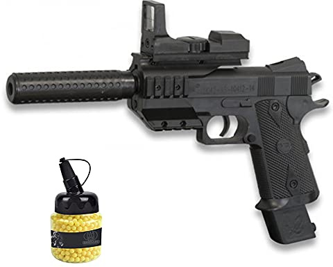 Pìstola Vigor B3 táctica (Muelle) | Pistola de Airsoft (Bolas de plástico 6mm) + biberón de munición