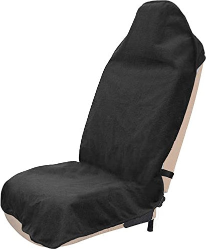 Skyour Autositzbezug für Handtuch, wasserdicht, Schweißtuch, Autositzbezüge für Surfen, Laufen, waschbar, universelle Passform, rutschfest, für Autositze, Schutzbezug, Schwarz