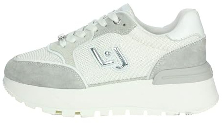 Liu Jo Amazing 25, Sneakers Platform con Strass da Donna (Grigio, Sistema Taglie Calzature EU, Adulto, Numero, Media, 38)