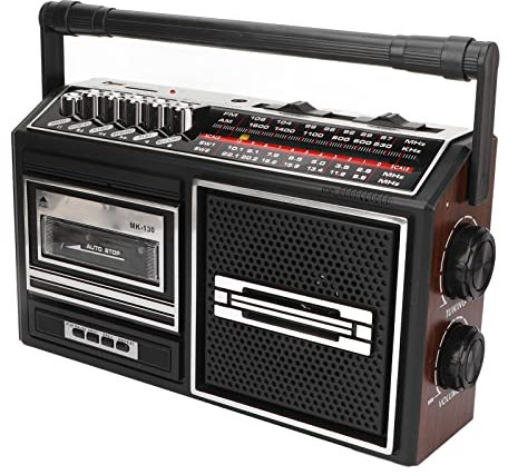 Magnétophone Radio FM AM, Lecteur de Cassette Audio Personnel Portable Walkman, Lecteur de Bande à Carte Enfichable, Effet Sonore en Champ Proche, Pas de Bruit, pour