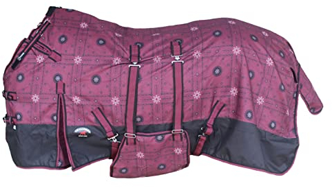 CHALLENGER 177,8 cm 1200D Pferdedecke Wasserdicht Regendecke Leichte Winterdecke 396B